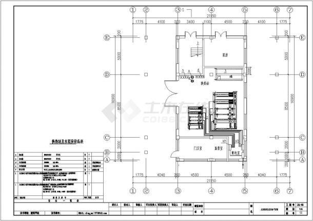 工业建筑换热站电气设计施工图纸（低压配电）-图一