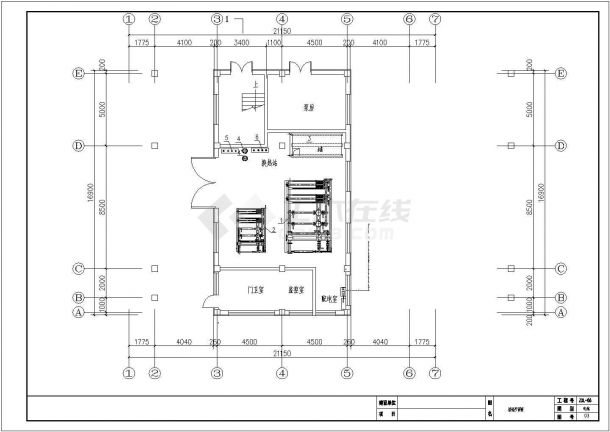 工业建筑换热站电气设计施工图纸（低压配电）-图二
