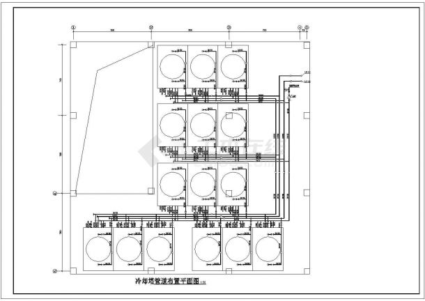 大型国际建材家居城制冷机房施工图-图二