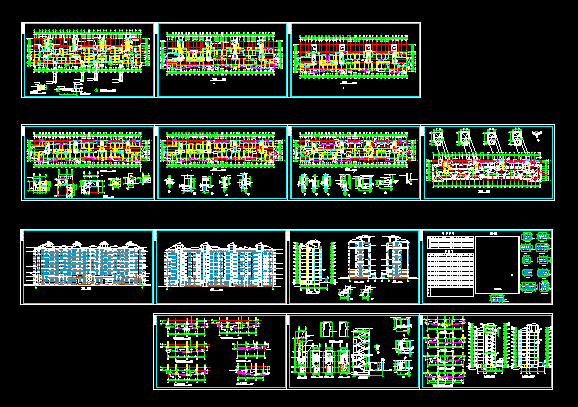 某小高层住宅建筑建施设计CAD详情图纸_图1