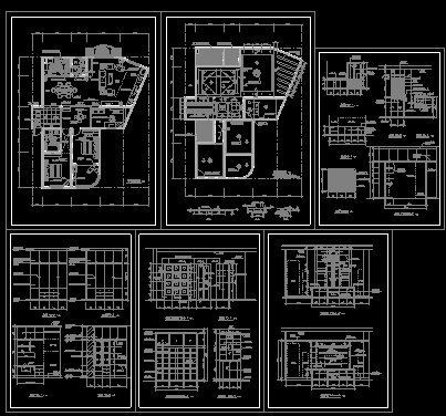 某家庭室内施工设计CAD装修图纸-图一