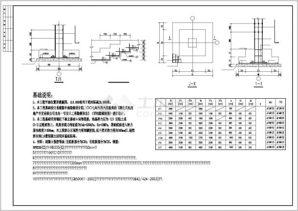 【武汉】30层住宅地下室结构设计图-图二