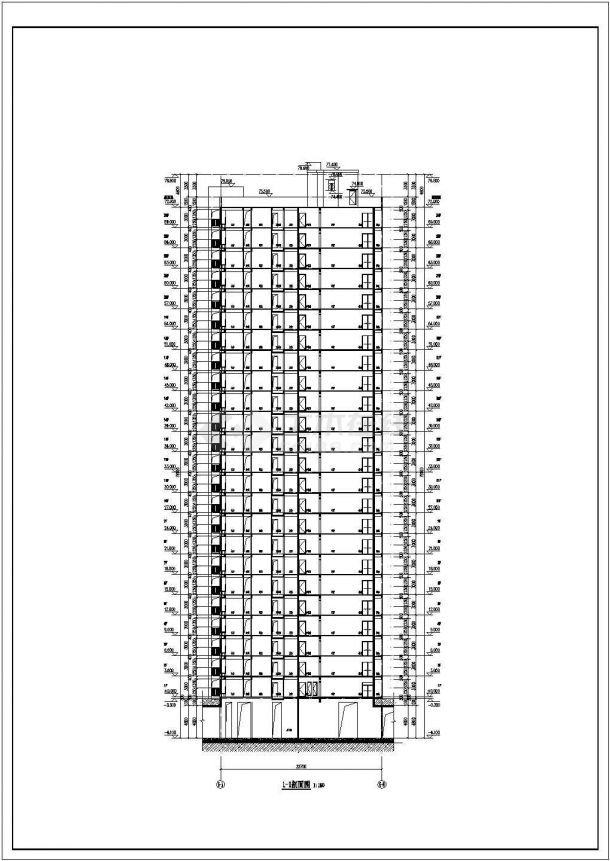 【湖北】24层剪力墙结构高层底商住宅楼建筑专业施工图-图一