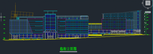 某地区大型临街商场建筑设计CAD施工方案图-图二