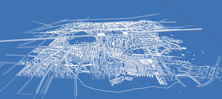 现代发达城市规划建筑su模型-图二