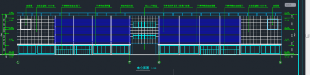 某地区三层商场建筑设计CAD施工方案图-图二