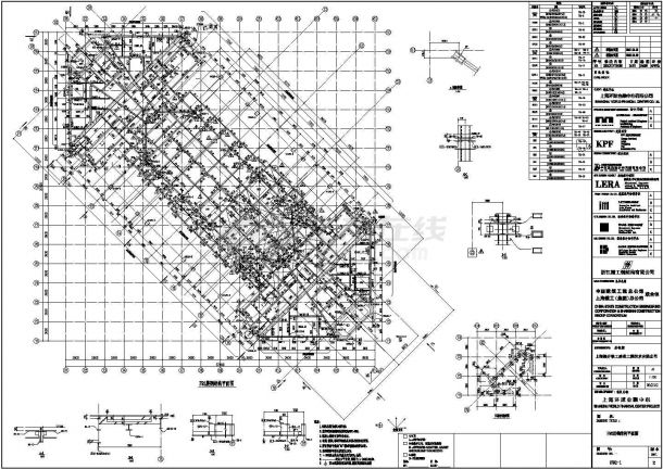 【上海】地标建筑钢框架结构办公楼结构施工图-图二
