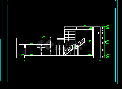 11号住宅楼建筑施工CAD设计方案详图-图二