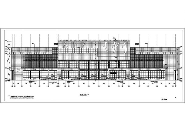 【成都】三层框架结构体育馆建筑及各专业施工图-图二