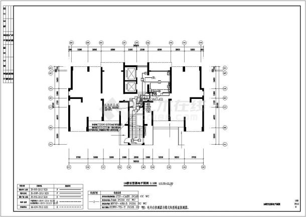 广东某地32层住宅楼电气全套设计图纸-图二
