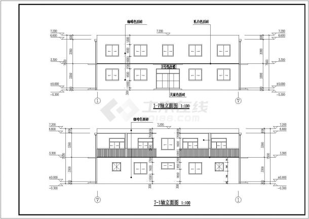 【四川】2层框架结构综合办公楼建筑结构工程造价教学设计-图一