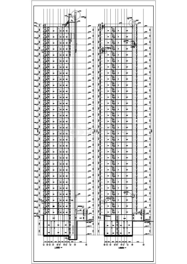 某地框架结构30层高层住宅建筑施工图-图二