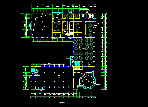 某地方综合楼建筑施工设计CAD图纸-图二
