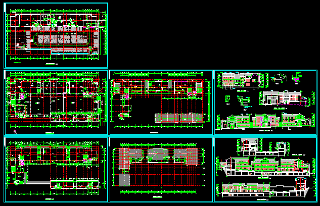 某市商业街全套建筑施工CAD设计图_图1