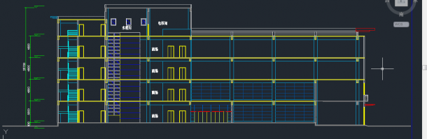 某地区四层商场建筑设计CAD施工图-图二