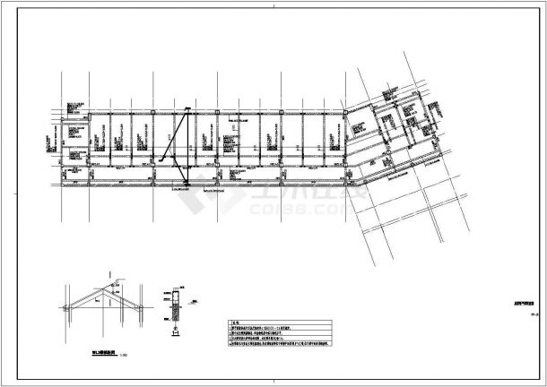 五河汇中学新建教学楼-结构设计CAD图纸-图二