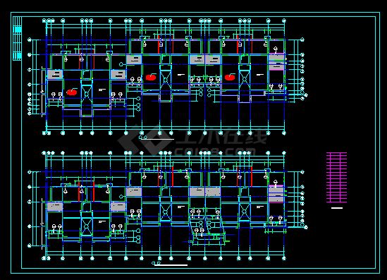 某小高层住宅cad结构施工设计图纸-图二