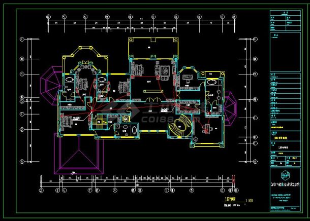 某地多层住宅别墅建筑电气设计cad全套方案图-图二