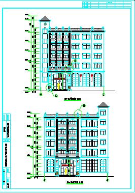 某地5层框架结构住宅楼建筑施工图（附效果图）-图一