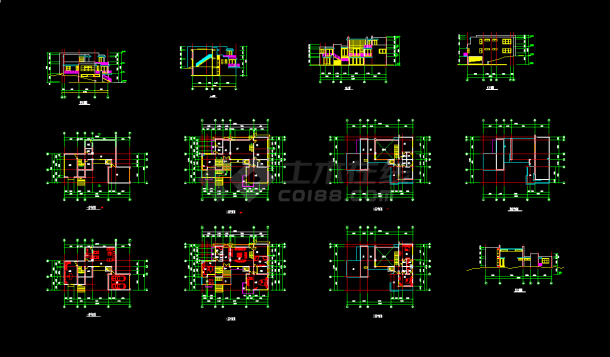 某地区某特制风格别墅建筑设计cad施工图-图一