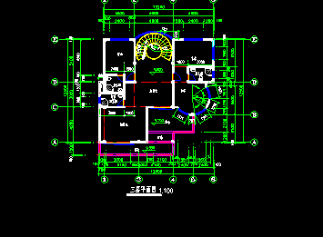 某地方别墅建筑设计CAD施工图纸-图二