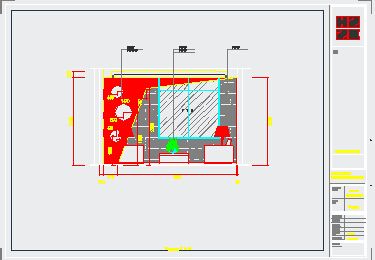 【银海】售楼部设计方案施工设计图-图二