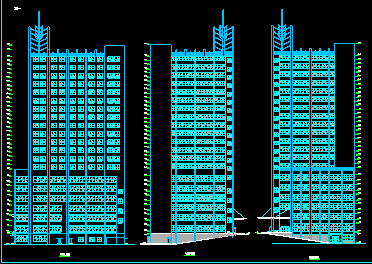 某四星级酒店方案建筑CAD设计施工图纸-图二