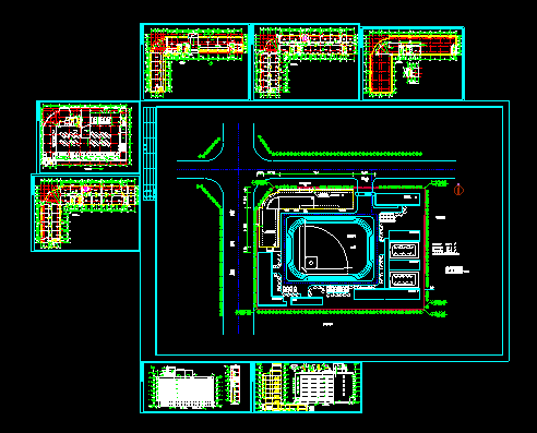 某市底商住宅楼建筑CAD施工设计平立面图纸-图一