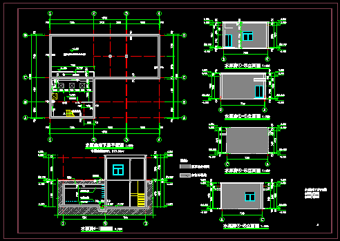 水泵房建筑单体施工图，很全面，很实用_图1