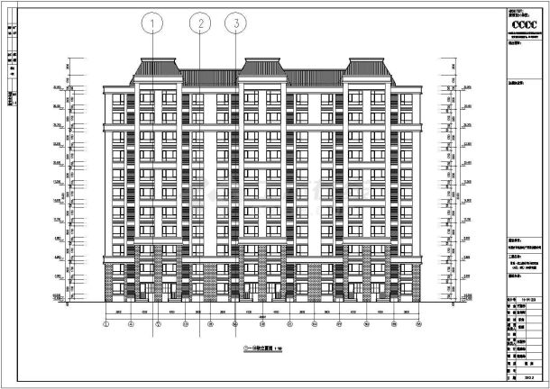 内蒙古赤峰市某小区地下2层地上11层剪力墙结构住宅楼建筑施工图-图一
