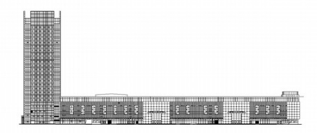 24层大型一类商业综合体建筑施工图（含节能设计/3D图）-图二