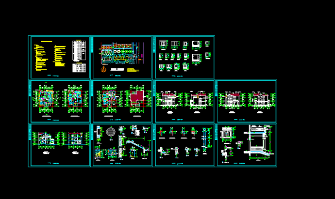 某私人别墅建筑设计cad全套施工图_图1