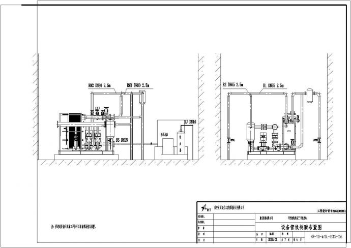 等驾坡街道办1号换热站设计施工图_图1