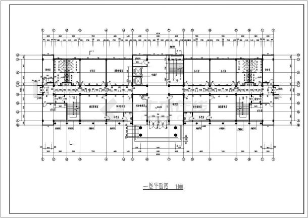 某地11层框架结构办公楼建筑方案图-图二