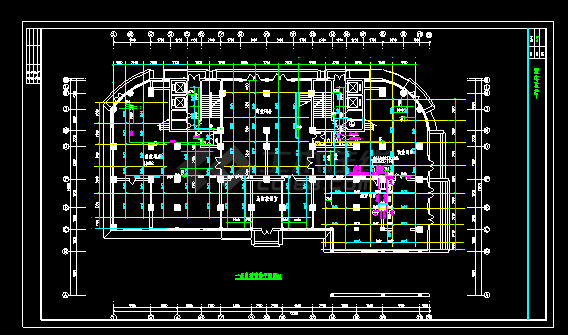 某商务公寓建筑水暖全套cad平面施工图-图二