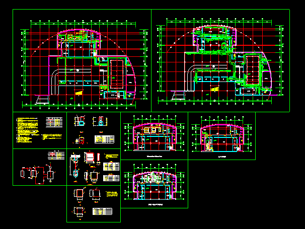 某多层住宅地下室中央空调全套cad平面施工图_图1