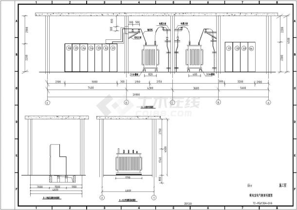 6kv配电室油浸式变压器全套图纸-图二