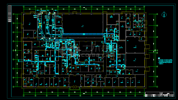 南方某制药厂全套洁净空调通风系统cad平面施工图-图二