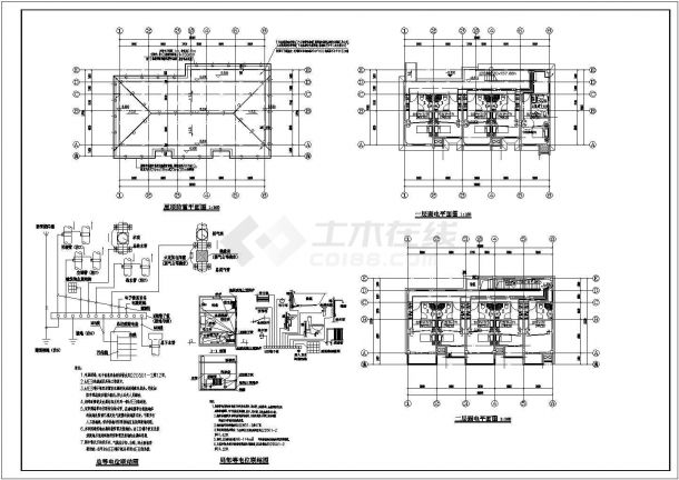 【苏州】某两层宿舍建筑电气设计圈套图纸-图一