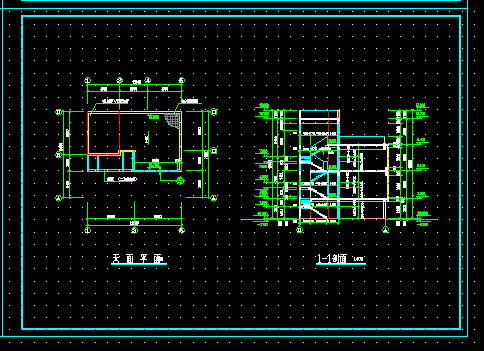 小住宅楼房建筑施工CAD设计方案图纸-图二