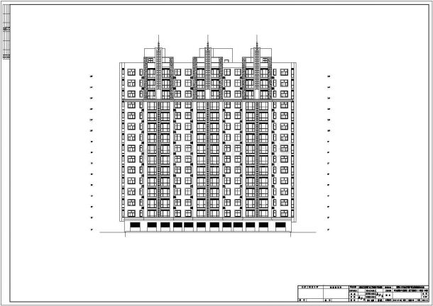 某地17层框架剪力墙结构住宅建筑设计施工图-图一