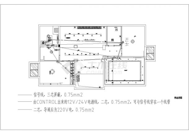 【常州】某别墅顶面辐射空调施工图-图二