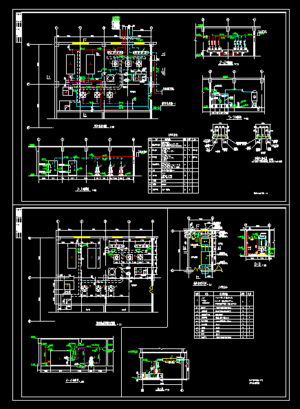 某经典实用制冷机房cad大样设计图