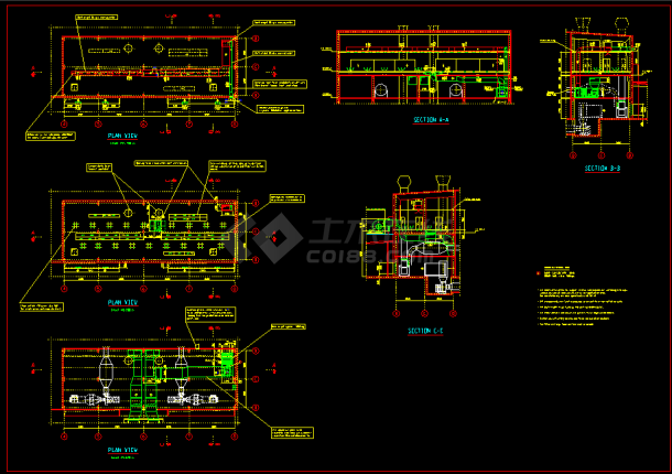 一个常用的中央空调控制室cad系统设计图纸-图一