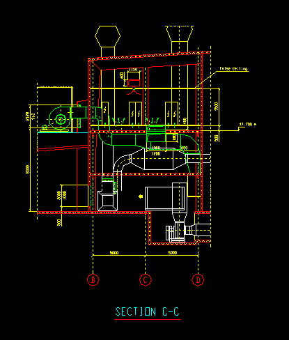 一个常用的中央空调控制室cad系统设计图纸-图二
