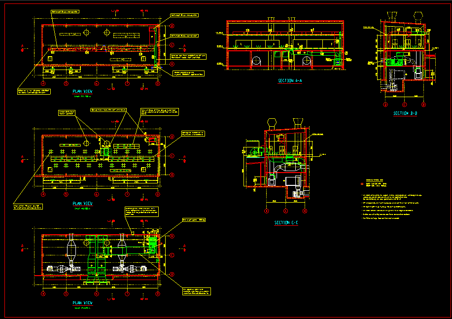 一个常用的中央空调控制室cad系统设计图纸