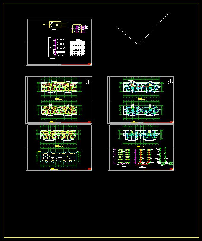 某小区多层住宅建筑电气设计cad施工方案图_图1