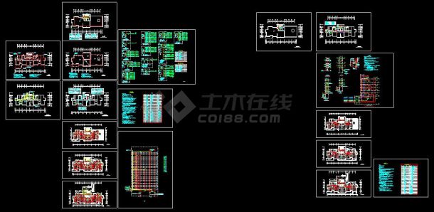 某地高层住宅楼电气设计cad全套施工图纸-图一