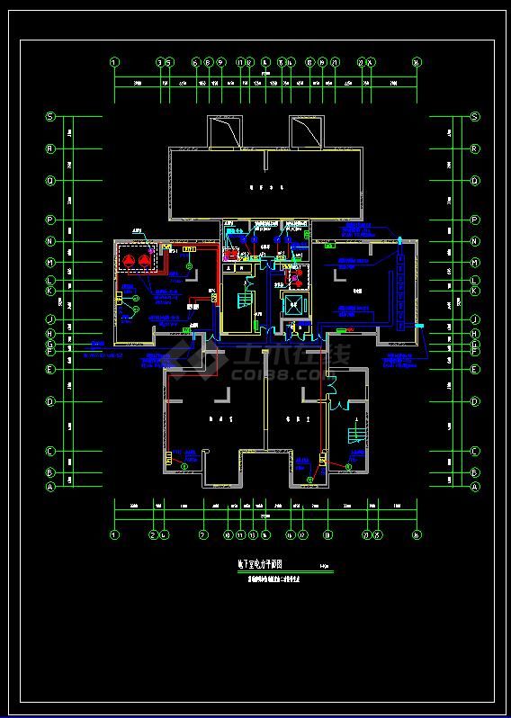 某地高层商业综合办公楼建筑电气设计cad施工图(含设计说明）-图二