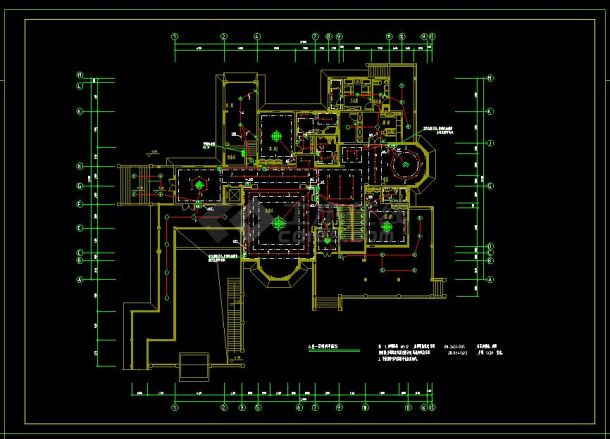 某住宅区多层精品别墅建筑电气设计cad施工图(含设计说明）-图二